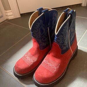 Red & Navy boots - brand new.